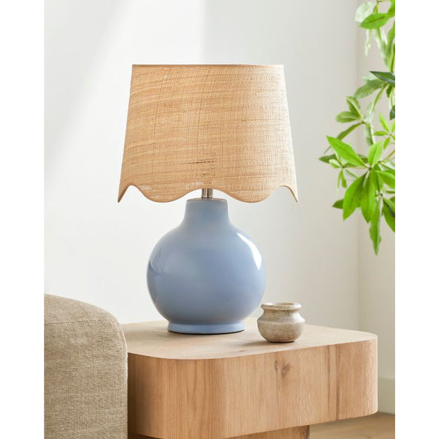 Isla Table Lamp - French Blue – Cailini Coastal