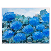 Blue Hydrangeas Dream Original Framed Painting