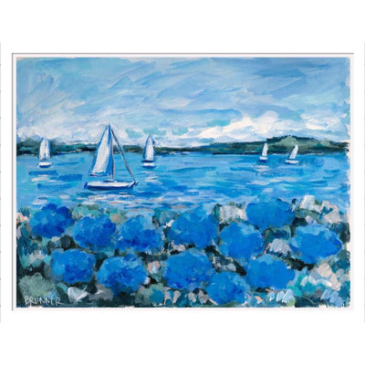 Breezy Hydrangeas View Original Framed Painting