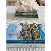 Octopus Shelf Sculpture - Brass