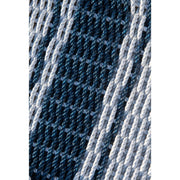 Nautical Rope Doormat - Fog Gray & Navy Triple Stripe
