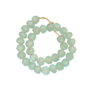 Vintage Sea Glass Beads in Aqua Green