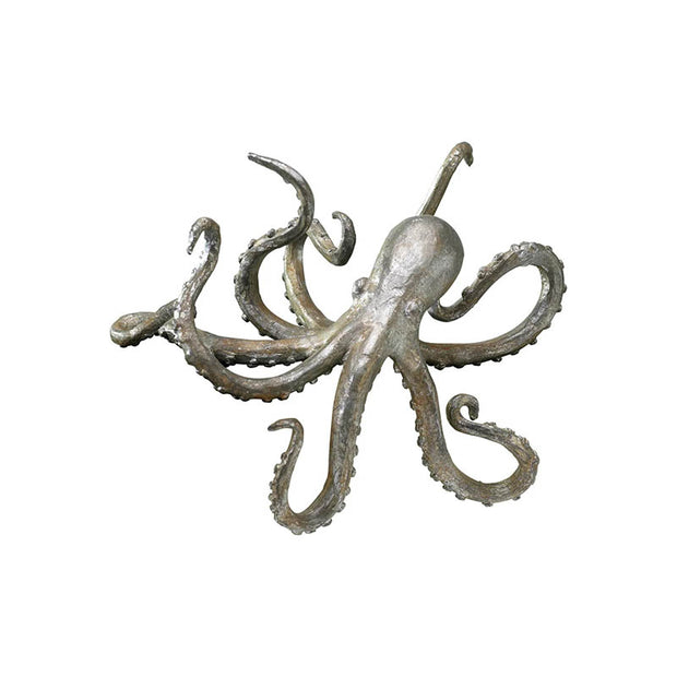 Octopus Shelf Sculpture - Pewter