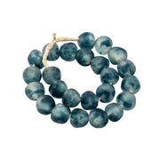 Vintage Sea Glass Beads in Caribbean Blue
