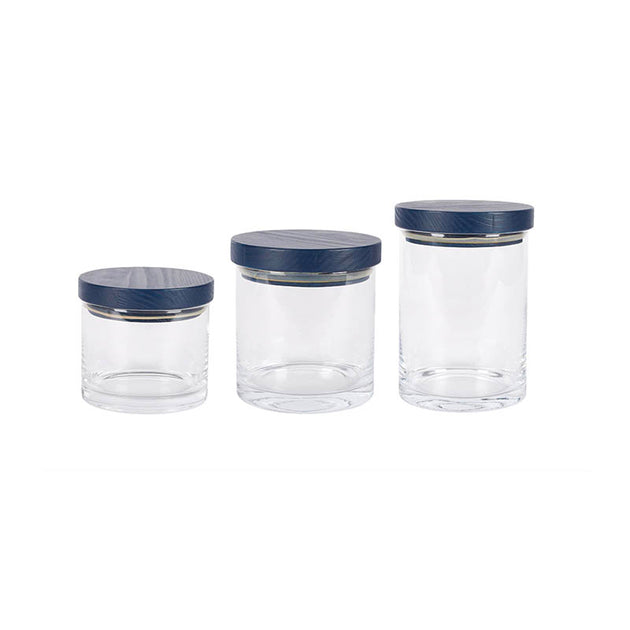 Glass Apothecary Jar With Lid, 5Dia