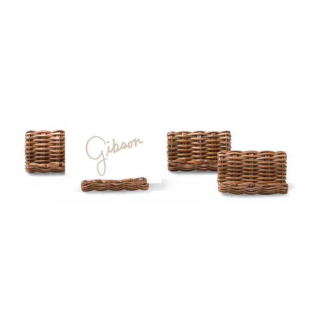 Water Mill Rattan Place Card Holders