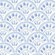 Riley Scallop Sky Blue Wallpaper