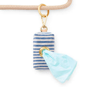 Lake Blue Stripe Poop Bag Dispenser