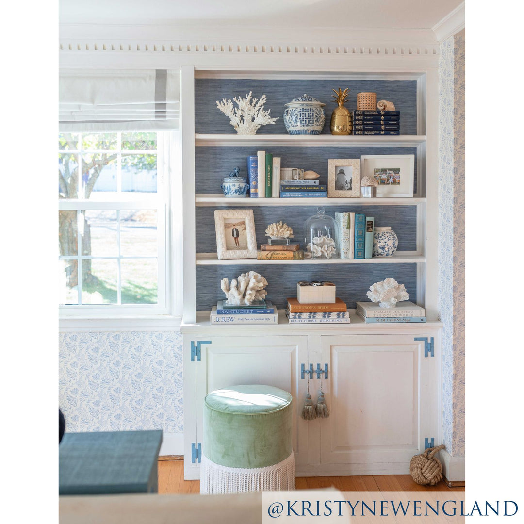 Victoria Larson Nantucket Blue Wallpaper - Cailini Coastal