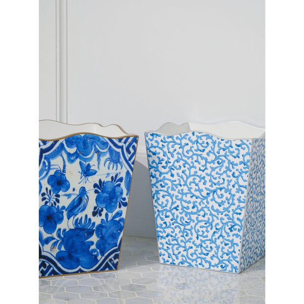 Delft Blue Waste Basket