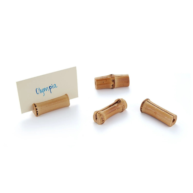 Bamboo Placecard Holders - Set of 4