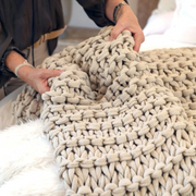 Dunmore Handknit Throw by Pom Pom at Home