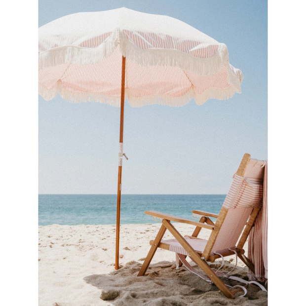 Beach Umbrella - Pink Stripe