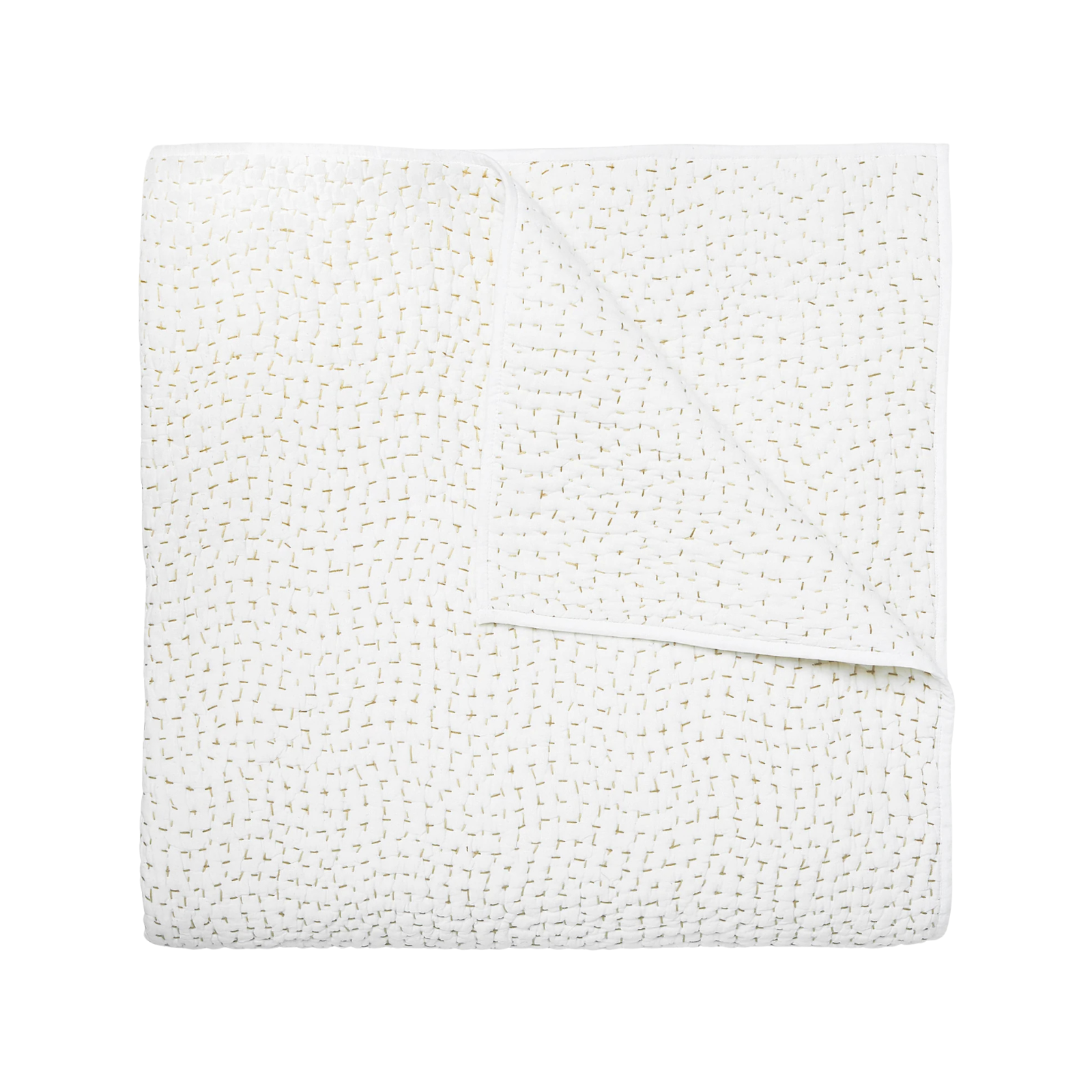 Hand Stitched Sand Quilt & Shams by John Robshaw