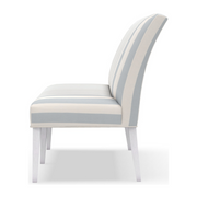 Ava Dining Banquette in Performance Cabana Stripe Blue
