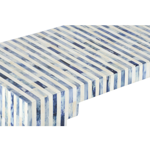 Stripe Bone Inlay Console Table