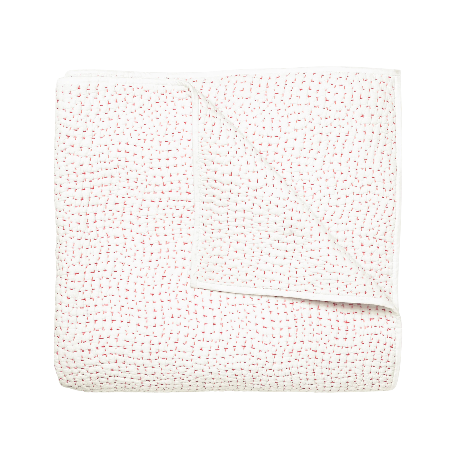 Hand Stitched Lotus Quilt & Shams by John Robshaw