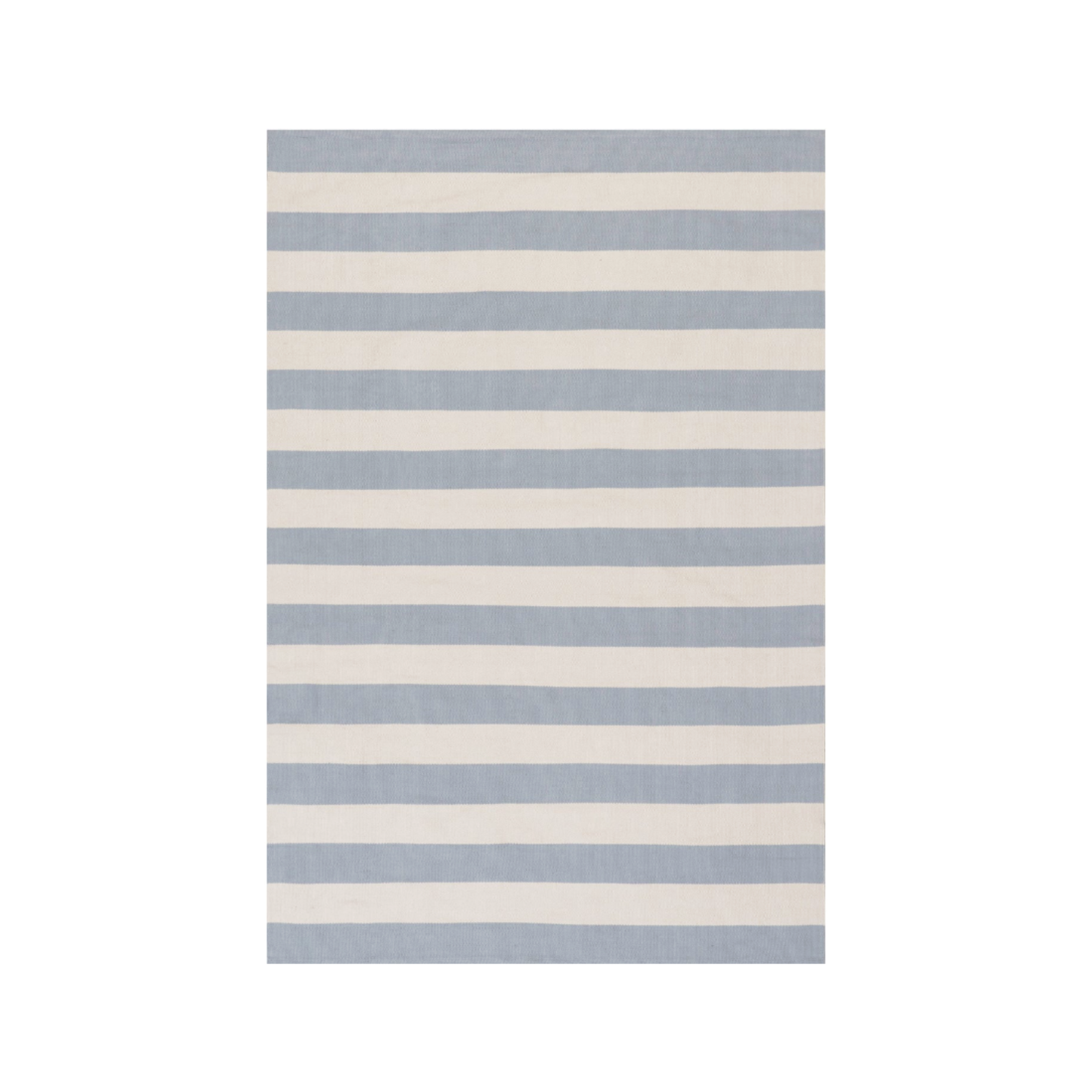 Cabana Stripe Handwoven Indoor/Outdoor Rug - Swedish Blue