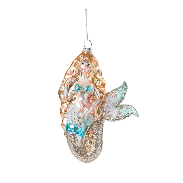 Jeweled Mermaid Ornament