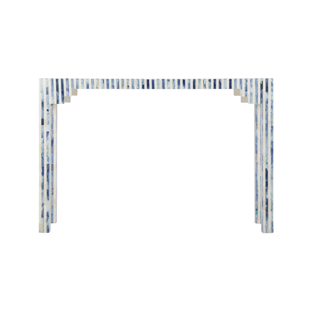 Stripe Bone Inlay Console Table
