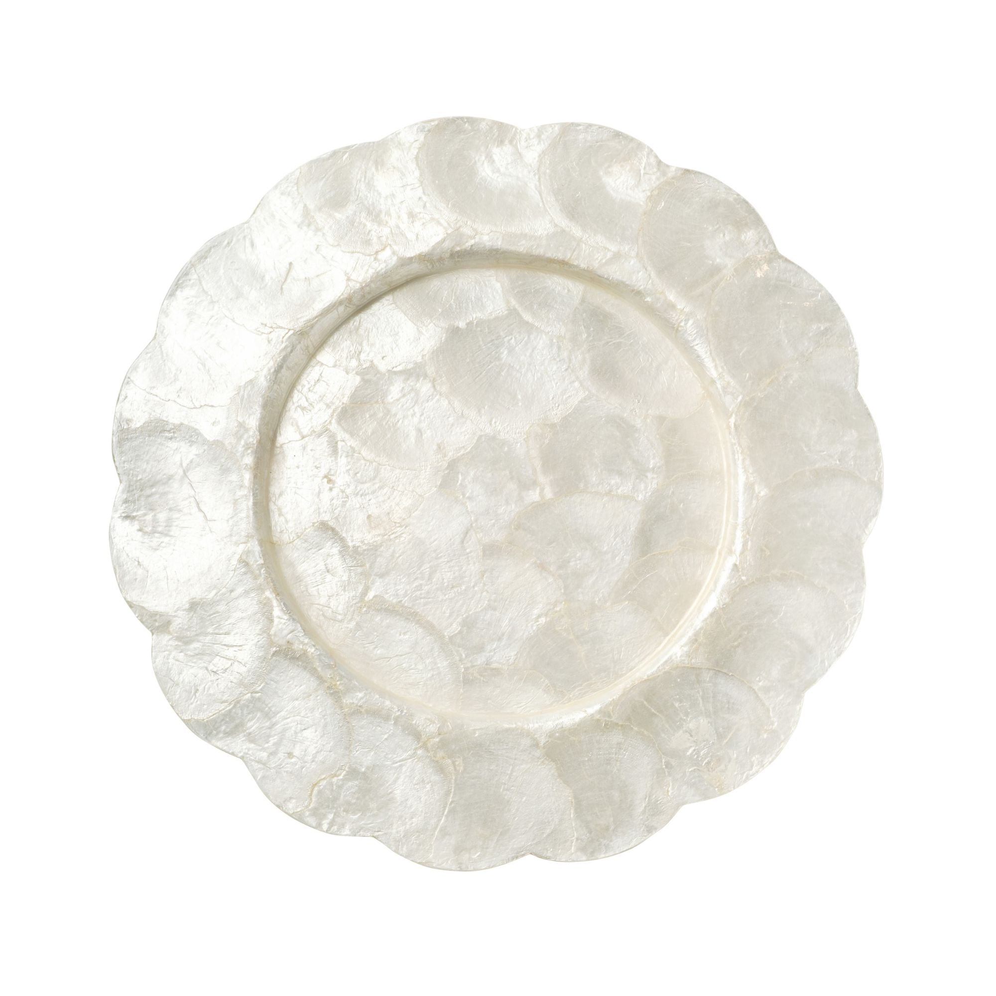 Capiz Scallop Chargers - Set of 4
