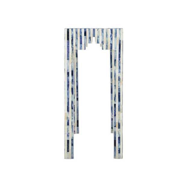 Stripe Bone Inlay Console Table