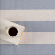 Cabana Stripe Handwoven Indoor/Outdoor Rug - Swedish Blue