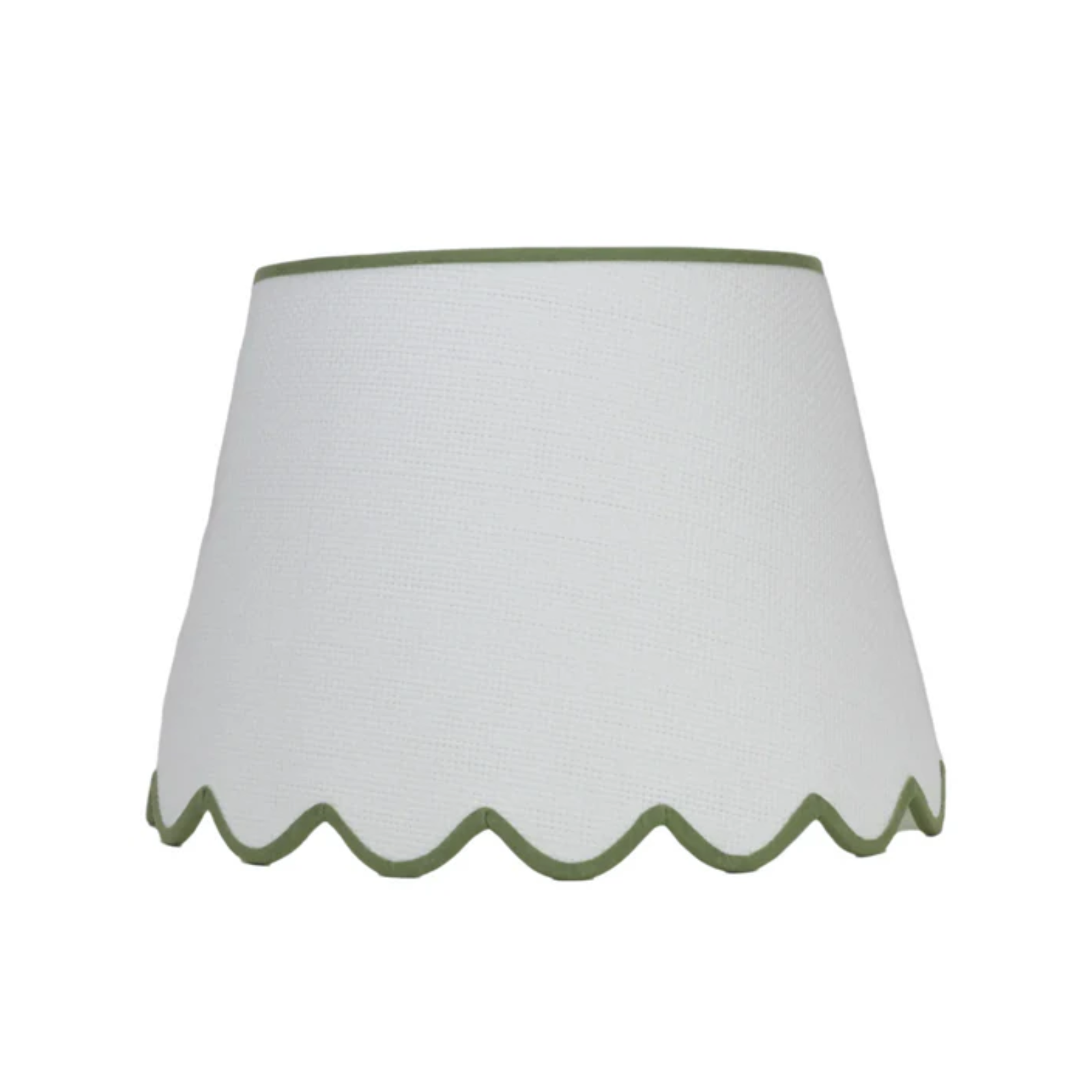 Raffia Scallop Shade - Green