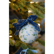 Limited Edition Hand Painted Floral Toile Ornament