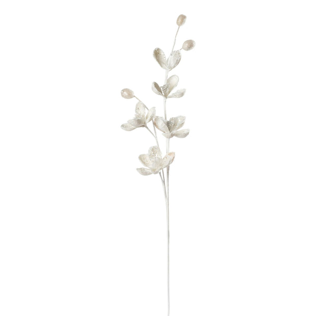 Wintery Magnolia Blossom Tree Stem - Set of 6