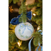 Limited Edition Hand Painted Boxwood Wreath Dated Ornament