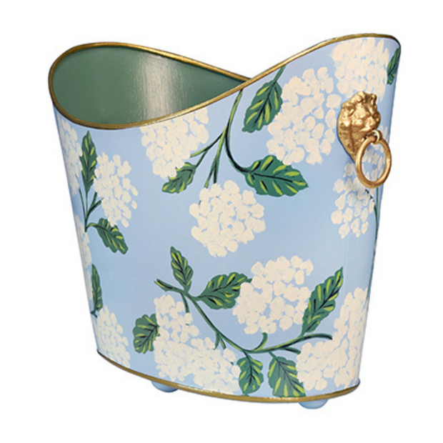Hydrangea Waste Basket