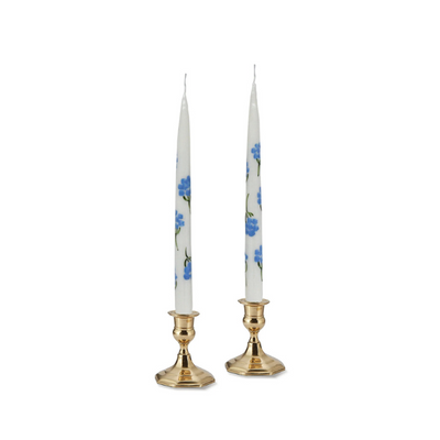 Hydrangea Taper Candle - Set of 2