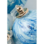 Blue Marble Drip Ornament - Set of 6