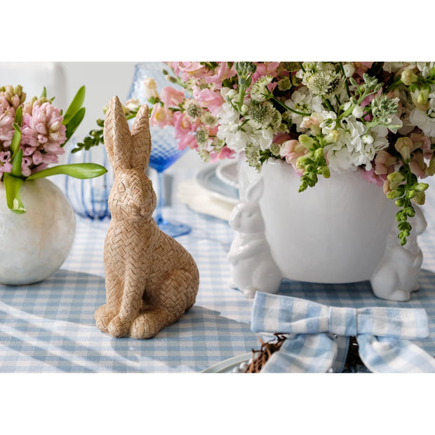 Woven Rattan Decorative Bunny - Set of 2