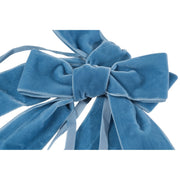 Dusty Blue Velvet Bow - Set of 2