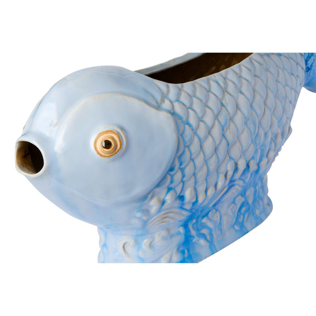 Skinny Fish Planter - Light Blue