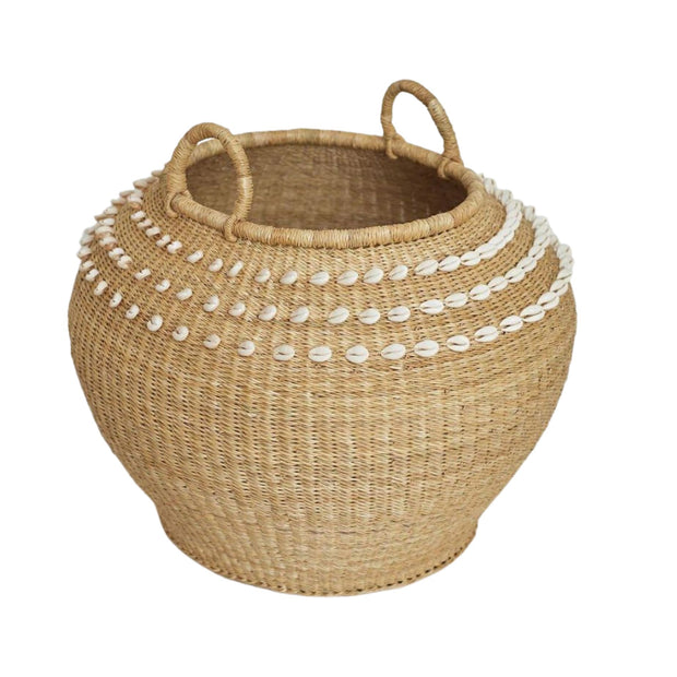 Seashell Round Storage Basket