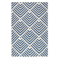 Santorini Navy Machine Washable Rug