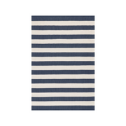 Cabana Stripe Handwoven Indoor/Outdoor Rug - Navy
