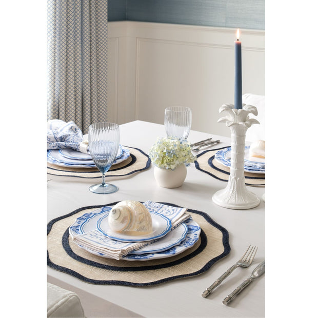 Summer Scallop Placemats - Navy