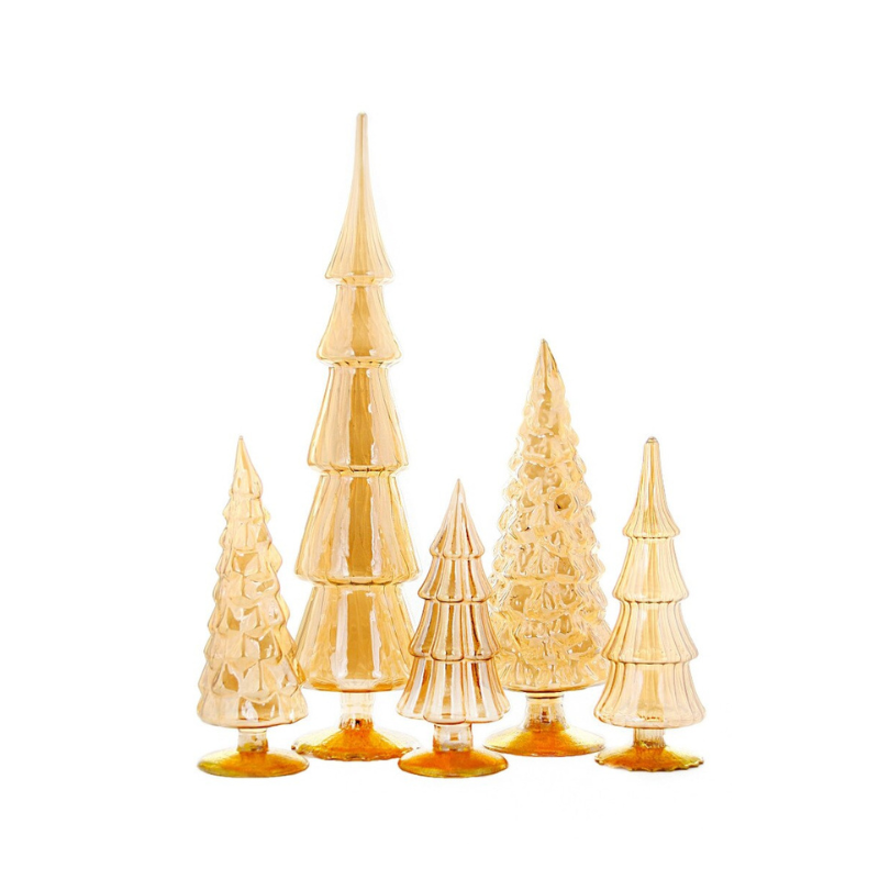Ginger Glass Tree Grove - Set of 5