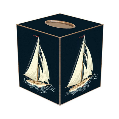 Sailboat Tissue Box Cover