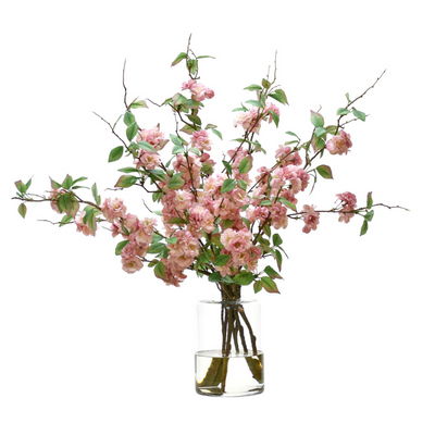 Blush Apple Blossom Faux Arrangement