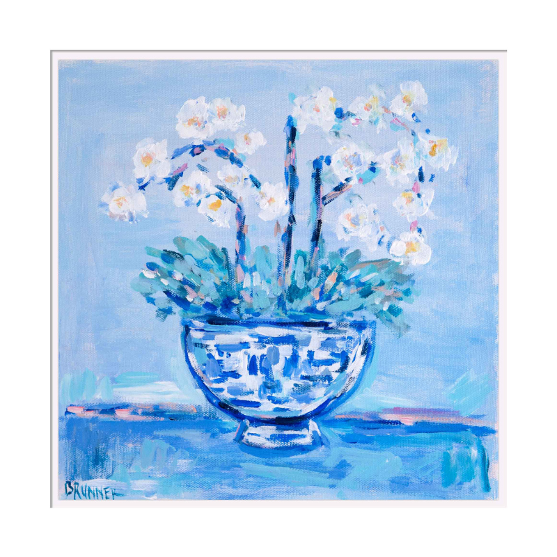 Orchid Tide I Original Framed Painting