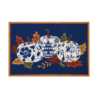 Chinoiserie Pumpkin Hook Rug