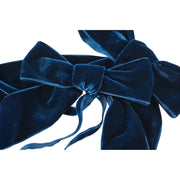 Navy Blue Velvet Bow - Set of 2