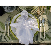 White Bow Linen Napkins - Set of 2