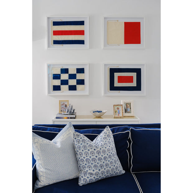 Nautical Signal Flag Framed Art - Whiskey