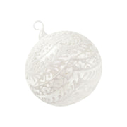 Winter Lace Glass Ornament - Set of 3